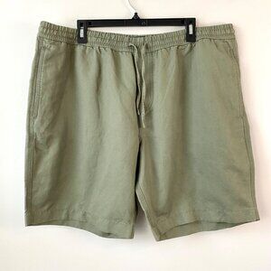 Rodd & Gunn 9" Short‎ Mens Size 3XL Green Relaxed Linen & Cotton